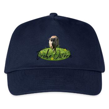 Frohe Ostern Lamm - Kinder Basecap - Navy - Vorne