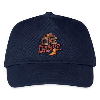 Line Dance mein Hobby - meine Passion - mein Ding - Kinder Basecap - Navy - Vorne