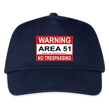 AREA 51 Shield - Kids’ Baseball Cap - navy - Front
