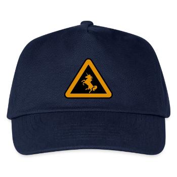 Achtung Einhorn, Gefahr - Kinder Basecap - Navy - Vorne