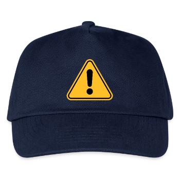 Warning sign / Exclamation point - Kids’ Baseball Cap - navy - Front