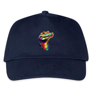 Krokodil Alligator Reptilien Kroko Liebe Krokodile - Kinder Basecap - Navy - Vorne