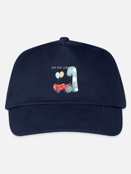1. Geburtstag Traktor - Kinder Basecap - Navy