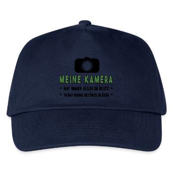 Fotograf fotografieren - Kinder Basecap - Navy - Vorne