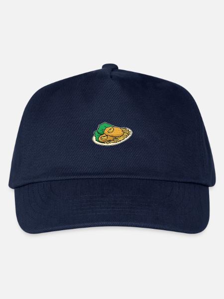 Goldgelbes Wiener Schnitzelgericht - Kinder Basecap - Navy