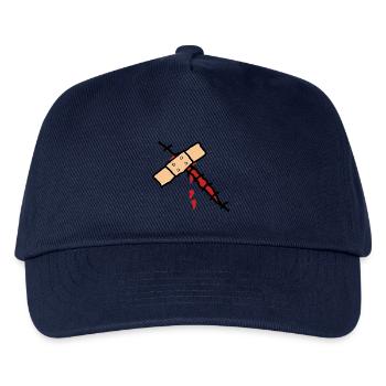 wunde mit pflaster - Kinder Basecap - Navy - Vorne