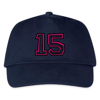 15 - Kids’ Baseball Cap - navy - Front