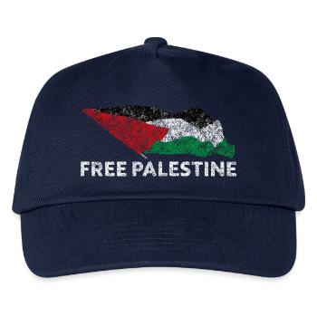Free Palestine - Kids’ Baseball Cap - navy - Front