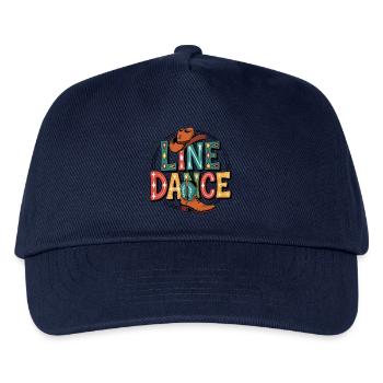 Line Dance mein Hobby - meine Passion - mein Ding - Kinder Basecap - Navy - Vorne