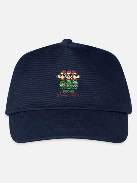 Wackere Erdmännchen Weihnachtsmann - Kinder Basecap - Navy
