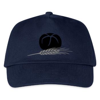 Broetchen Getreide Korn 3 2farbig änderbar - Kinder Basecap - Navy - Vorne