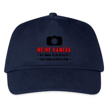 Kamera Fotograf - Kinder Basecap - Navy - Vorne