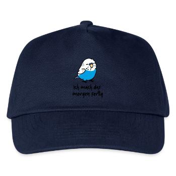 lässiger Wellensittich - Kinder Basecap - Navy - Vorne