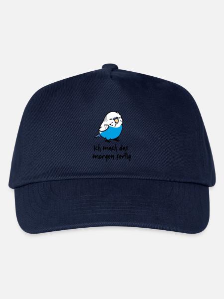 lässiger Wellensittich - Kinder Basecap - Navy