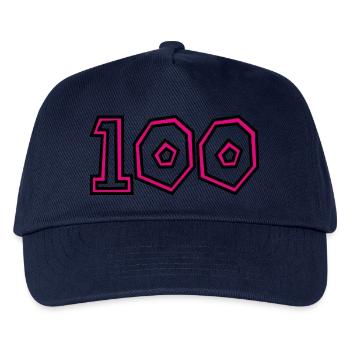 100. 100 JAHRE. 100-JÄHRIGES JUBILÄUM. GEBURTSTAG 1001 - Kinder Basecap - Navy - Vorne