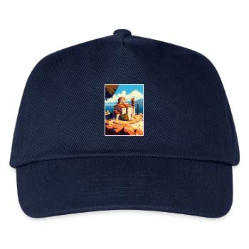 Ohrid Island See Kirche des Heiligen Johannes Mazedonien - Kinder Basecap - Navy - Vorne