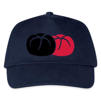 2 Broetchen 3farbig - Kinder Basecap - Navy - Vorne