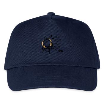 Less Stress More Coffee - Kids’ Baseball Cap - navy - Front