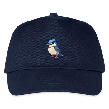 Jay Vogel Niedliche Karikatur Kawaii Aquarell Tier Haustier - Kinder Basecap - Navy - Vorne