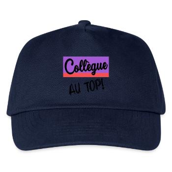 COLLEAGUE. START. EMPLOYMENT. HUMOR. MANAGER. CHIEF - Kids’ Baseball Cap - navy - Front