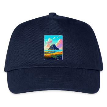 Mont Saint Michel France Vintage Travel Poster WPA - Kids’ Baseball Cap - navy - Front