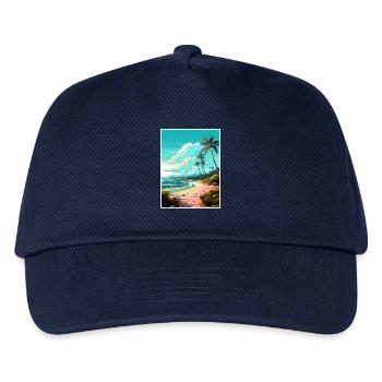 Boca Chica Texas Vintage Reiseposter Souvenir - Kinder Basecap - Navy - Vorne