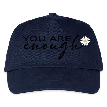 You Are Enough – Selbstliebe-Shirt - Kinder Basecap - Navy - Vorne