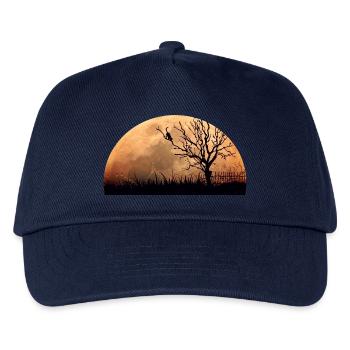 katze mond - Kinder Basecap - Navy - Vorne