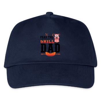 Knackiger Grillkönig Vatertag - Kinder Basecap - Navy - Vorne