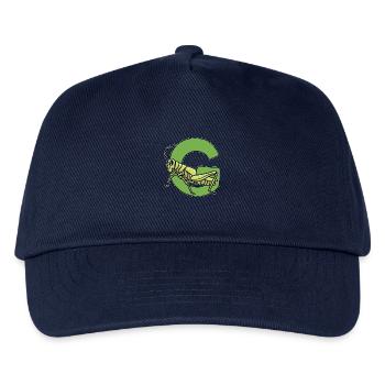 Springfreudige Heuschrecke Insektenfan - Kinder Basecap - Navy - Vorne