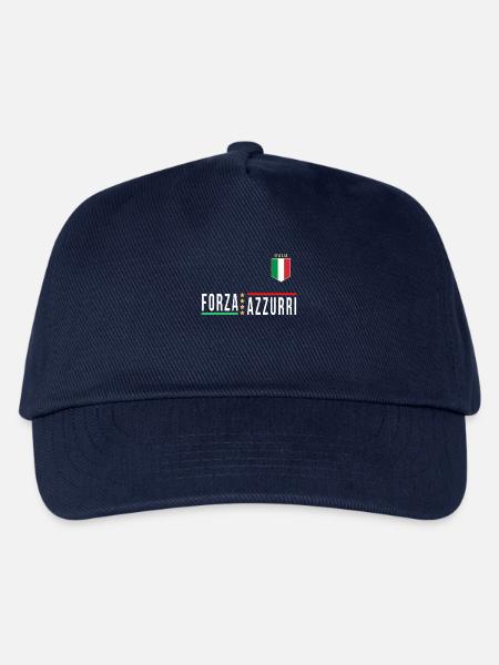 Italien Jersey FORZA AZZURI 2021 - Kinder Basecap - Navy