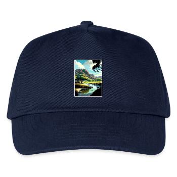 Malibu Creek Kalifornien Vintage Reiseposter WPA - Kinder Basecap - Navy - Vorne