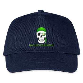 Totenkopf naturverbunden Margerite - Kinder Basecap - Navy - Vorne