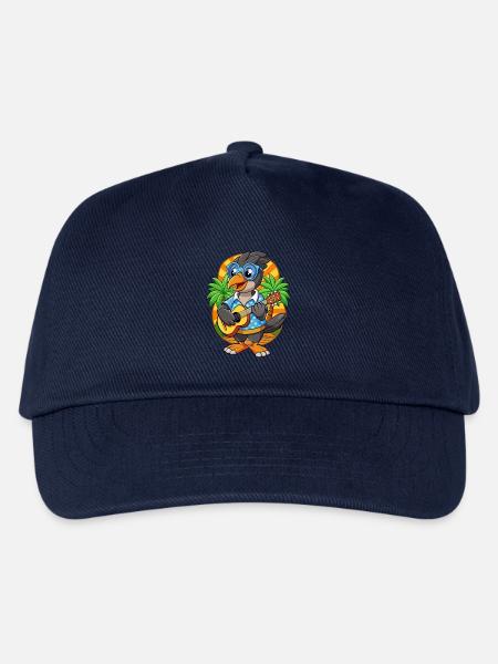 Lustige Elster Cartoon Sommer Strand Sonnenbrille - Kinder Basecap - Navy