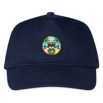 Portugiesische Watchdog Rasse Cartoon Sonnenbrille Strand - Kinder Basecap - Navy - Vorne