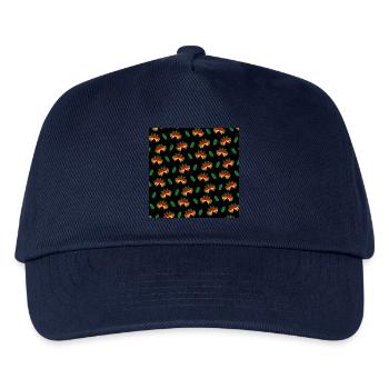 Christmas Bells Gesichtsmaske Weihnachtsglocke Wei - Kinder Basecap - Navy - Vorne