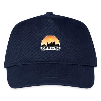 Darwin Australien Skyline Vintage Sunset Travel Sou - Kinder Basecap - Navy - Vorne