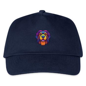 Tibetan Mastiff Hunderasse Cartoon Kawaii Illustrat - Kinder Basecap - Navy - Vorne