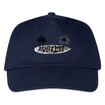 Auszeit Surfbrett - Kinder Basecap - Navy - Vorne