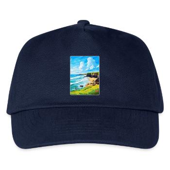 Bude Cornwall, England, Vereinigtes Königreich, Reiseposter, Souvenir - Kinder Basecap - Navy - Vorne