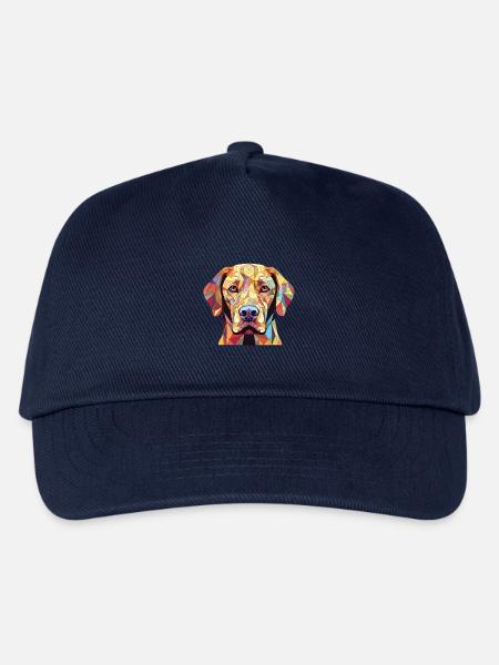 Labrador Retriever Hund Rasse buntes Aquarell - Kinder Basecap - Navy