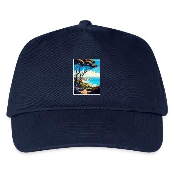 Carpinteria Bluffs Kalifornien Reiseposter - Kinder Basecap - Navy - Vorne