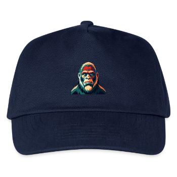 Big Foot Cartoon Figur Buntes Haustier Tier - Kinder Basecap - Navy - Vorne