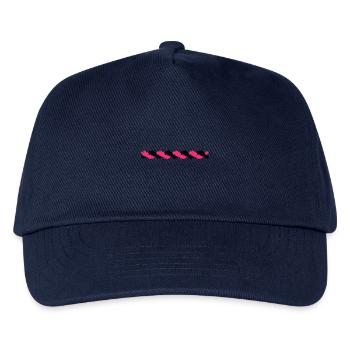 Ornament Linie Seil Rosa Schwarz - Kinder Basecap - Navy - Vorne