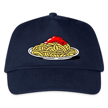 Spaghetti mit Tomaten - Kinder Basecap - Navy - Vorne