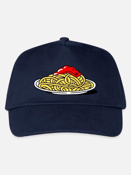 Spaghetti mit Tomaten - Kinder Basecap - Navy