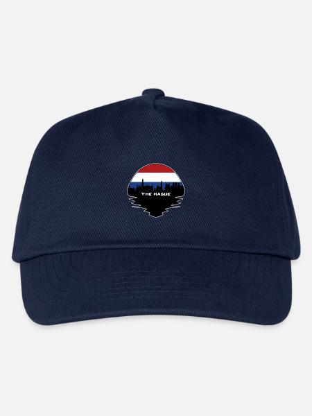 Den Haag Niederlande Flagge Skyline Silhouette Trav - Kinder Basecap - Navy