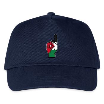Jordanien Flagge Nummer 1 - Kinder Basecap - Navy - Vorne