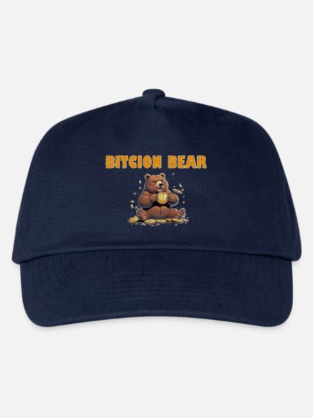 Bitcoin Bär - Kinder Basecap - Navy