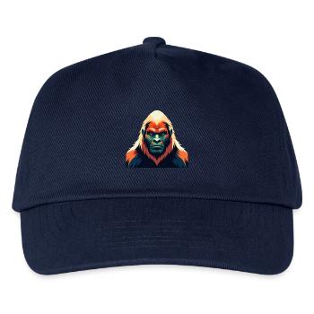 Yeti Zeichentrickfigur Buntes Haustier Tier - Kinder Basecap - Navy - Vorne